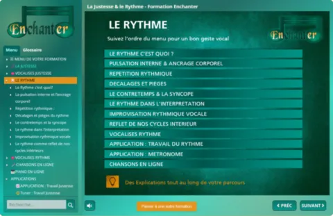 Le rythme Le rythme dans le chant